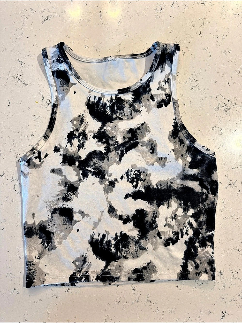 All in Motion Tank Top in Gray & Black